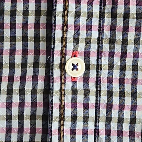 Tommy Bahama Island Modern Fit Shirt Men's XL Long Sleeve Checkered Button Up - Picture 3 of 16